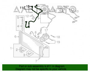 Tubulatura de aer conditionat pentru Audi Q7 4L 10-15