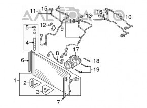 Tubulatura de aer conditionat pentru Audi Q7 4L 10-15