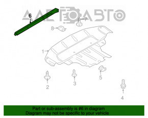 Suporturi de protecție a motorului Audi Q7 4L 10-15, nou, original OEM