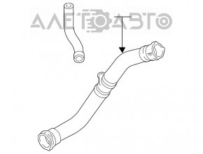 Furtunul de răcire inferior Audi Q7 4L 10-15