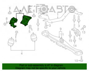 Suport motor stânga Audi Q7 4L 10-15