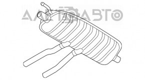 Silentioză spate cu baie Audi Q7 4L 10-15