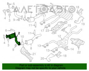 Катализатор передний левый Audi Q7 4L 10-15