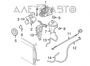 Насос ГУР Audi Q7 4L 10-15 с кронштейном