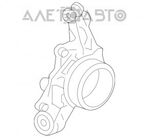 Butucul roții spate stânga Audi Q7 4L 10-15