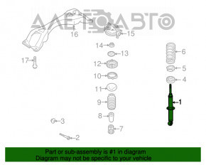 Suport amortizor asamblat spate dreapta Audi Q7 4L 10-15