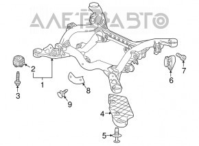 Bara spate Audi Q7 4L 10-15 ruginită