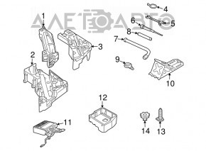 Montarea roții de rezervă și a subwooferului Audi Q7 4L 10-15