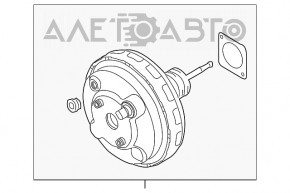 Вакуумный усилитель Audi Q7 4L 10-15