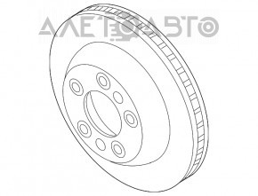 Placă de frână spate dreapta Audi Q7 4L 10-15 330mm, 28mm