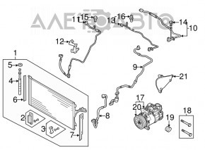 Трубка кондиционера Audi Q7 4L 10-15