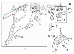 Grila de ventilatie stanga VW Tiguan 18- noua originala