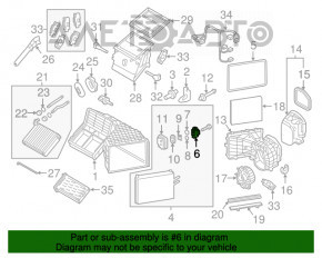 Ventilatorul de aer condiționat Porsche Cayenne 958 11-14