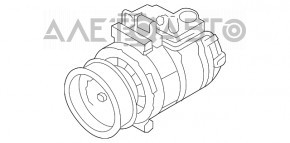 Compresorul de aer condiționat pentru Porsche Cayenne 958 11-17 3.6