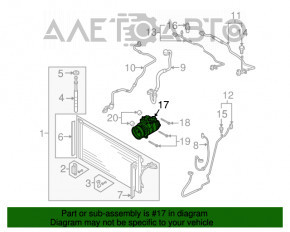 Compresorul de aer condiționat pentru Porsche Cayenne 958 11-17 3.6