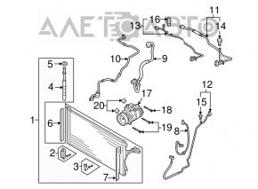 Compresorul de aer condiționat pentru Porsche Cayenne 958 11-17 3.6