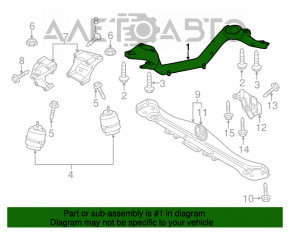 Кронштейн двигателя Audi Q7 4L 10-15