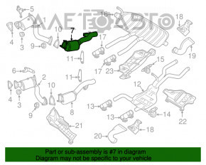 Tubul de admisie cu rezonator dreapta Audi Q7 4L 10-15