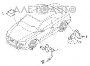 Modul de control al luminilor Audi A3 8V 15-16 LED