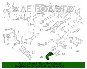 Capacul de evacuare stânga Audi Q7 4L 10-15