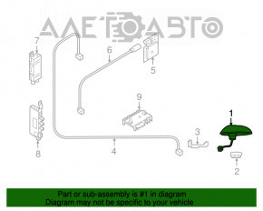 Antena GPS pentru Porsche Cayenne 958 11-17