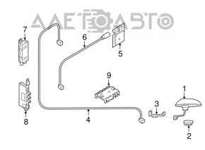 Antena GPS pentru Porsche Cayenne 958 11-17