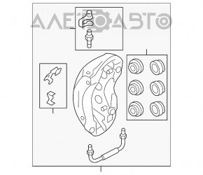 Suportul frontal stânga pentru Porsche Cayenne 958 11-14