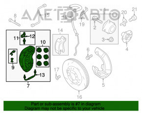 Suportul frontal stânga pentru Porsche Cayenne 958 11-14