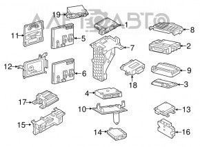 Modulul de control al caroseriei BCM Porsche Cayenne 958 11-17