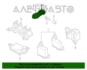 Senzor de presiune a roților Audi Q7 4L 10-15