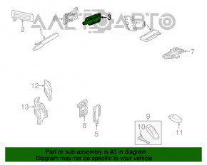 ANTENĂ DE INTRARE FĂRĂ CHEIE Porsche Cayenne 958 11-17