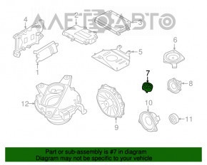 Difuzorul din torpedoul dreapta al Porsche Panamera 10-16 Bose.