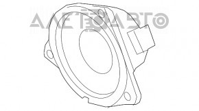 Difuzor mediu ușă față dreapta Porsche Panamera 10-16 Bose