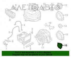 Difuzor spate stânga Porsche Panamera 10-16 Bose