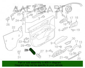 Controlul geamului electric din față, stânga, pentru Porsche Panamera 10-16, fără încălzirea oglinzilor, lipsesc butoanele pe panoul de control