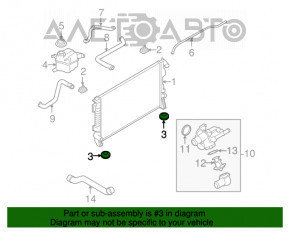 Suport radiator inferior dreapta Ford Explorer 11-19