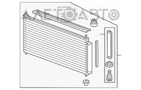 Radiatorul condensatorului de aer condiționat Honda CRZ 11-16