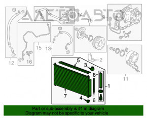 Радиатор кондиционера конденсер Honda CRZ 11-16