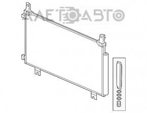 Radiatorul condensatorului de aer condiționat pentru Honda CRV 17-22 1.5T.