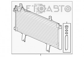 Радиатор кондиционера конденсер Honda Accord 18-22 2.0 hybrid