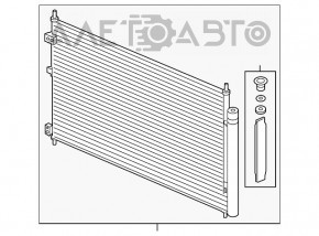 Radiatorul condensatorului de aer condiționat Honda Clarity 18-21 SUA