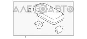 Suport pahare consola centrala Mitsubishi Outlander 14-21 negru, zgarieturi