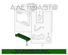 Нижняя пластина испарителя Acura MDX 07-13