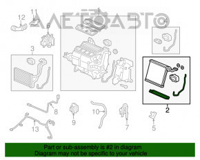 Испаритель Honda CRV 12-16 с датчиком температуры