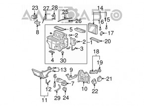 Клапан печки кондиционера Acura MDX 07-13