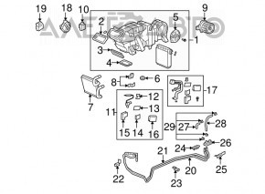 Tubul de expansiune al evaporatorului din spate pentru Acura MDX 07-13