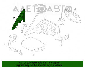 Capacul oglinzii laterale dreapta fata Nissan Maxima A36 16-