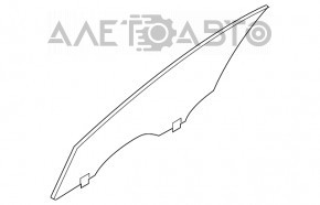 Sticla ușii din față stângă a Infiniti Q50 14-18 Nippon Safety