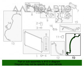 Compresorul de aer condiționat al încălzitorului Honda CRV 12-16.