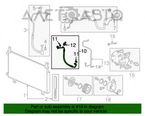 Bobina de condensare a compresorului de aer condiționat Honda CRV 17-22 1.5